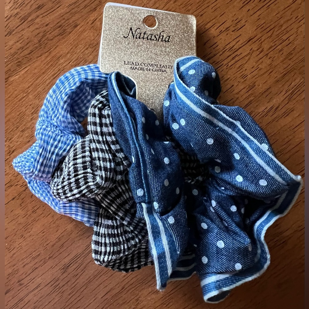 Natasha 3 pc Hair Scrunchies